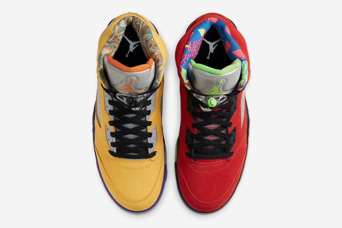 jordans 5 blue and yellow